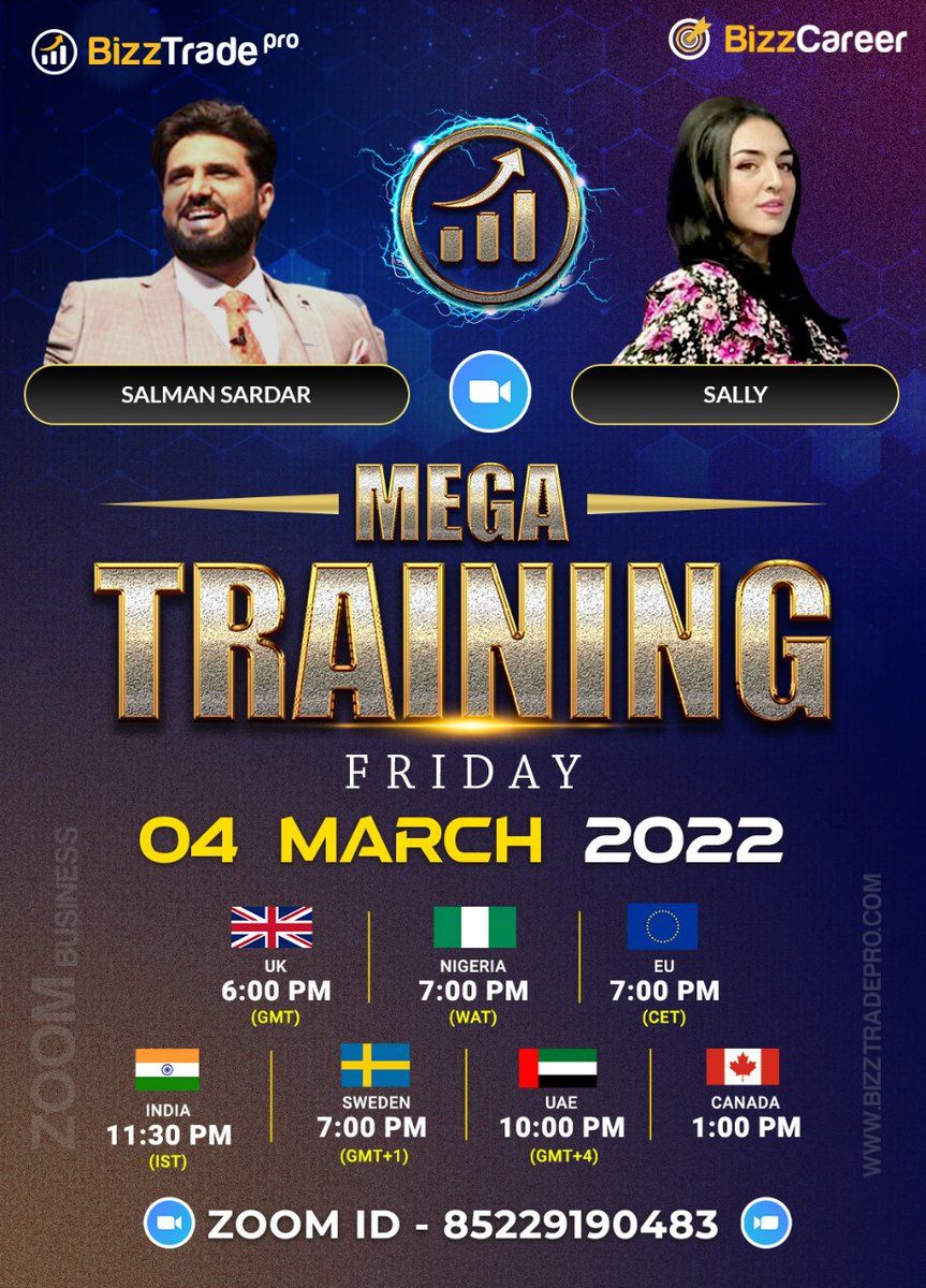 bizzcoinoff's tweet photo. Training is always a backbone for the success and growth of the company and the team. We present one of the most important training by two great leaders . Don't miss the opportunity. 
6PM UK time today.
Zoom Login - 85229190483

#cryptocurrency
#Crypto https://t.co/PnwpKooDlX