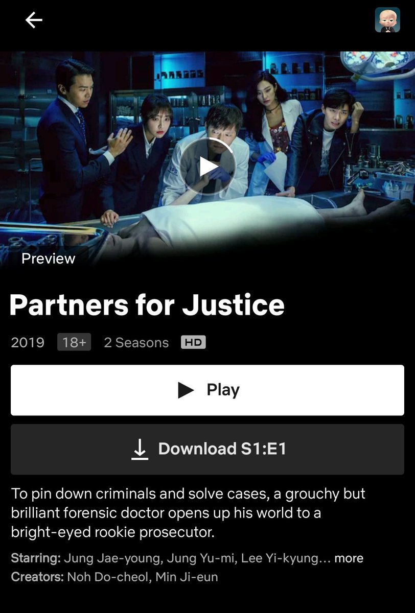 fluttergenie's tweet photo. Underrated series. Selesaikan kes based on post-mortem. I suka gila kdrama genre crime &amp; investigation tapi each episode ada different cases. Habis satu kes, next episode ada kes baru. I don't get bored easily that way.

Title: Partner for justice
Episode: 16 (2 season) https://t.co/inBjEHVppf