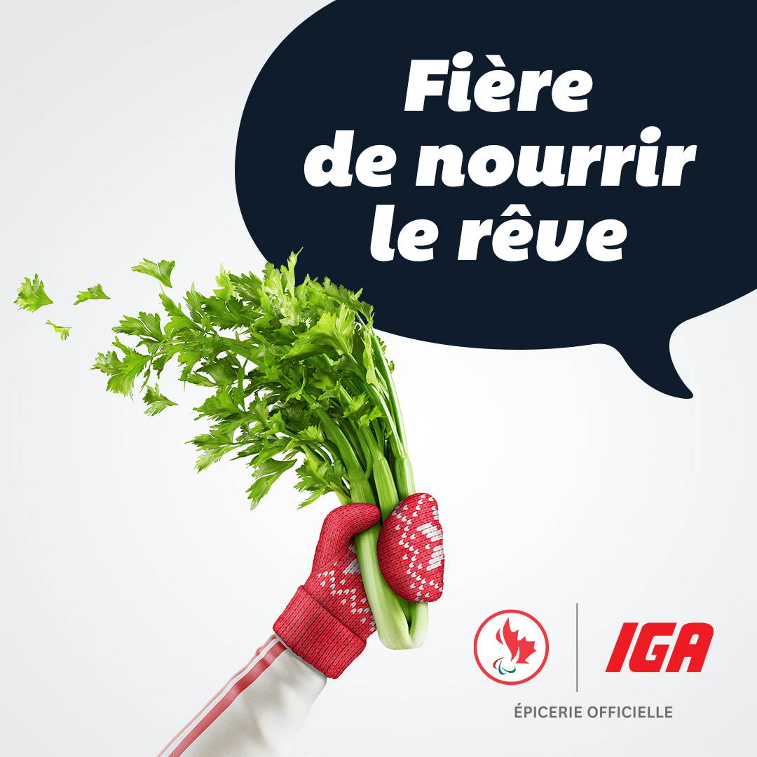 igaqc (@igaqc) on Twitter photo En tant qu'épicerie officielle du <a href="/CDNParalympique/">Équipe paralympique canadienne</a> , IGA est fière de #NourrirLeRêve des athlètes à Beijing 🇨🇦 En tant qu'épicerie officielle du <a href="/CDNParalympique/">Équipe paralympique canadienne</a> , IGA est fière de #NourrirLeRêve des athlètes à Beijing 🇨🇦