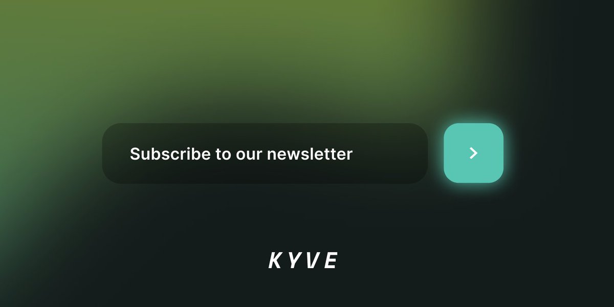 Keen to keep up with the latest updates &amp; developments in the <a href="/KYVENetwork/">KYVE 💫</a>? 

Then be sure to subscribe to our monthly newsletter on our website ⬇️ 
kyve.network