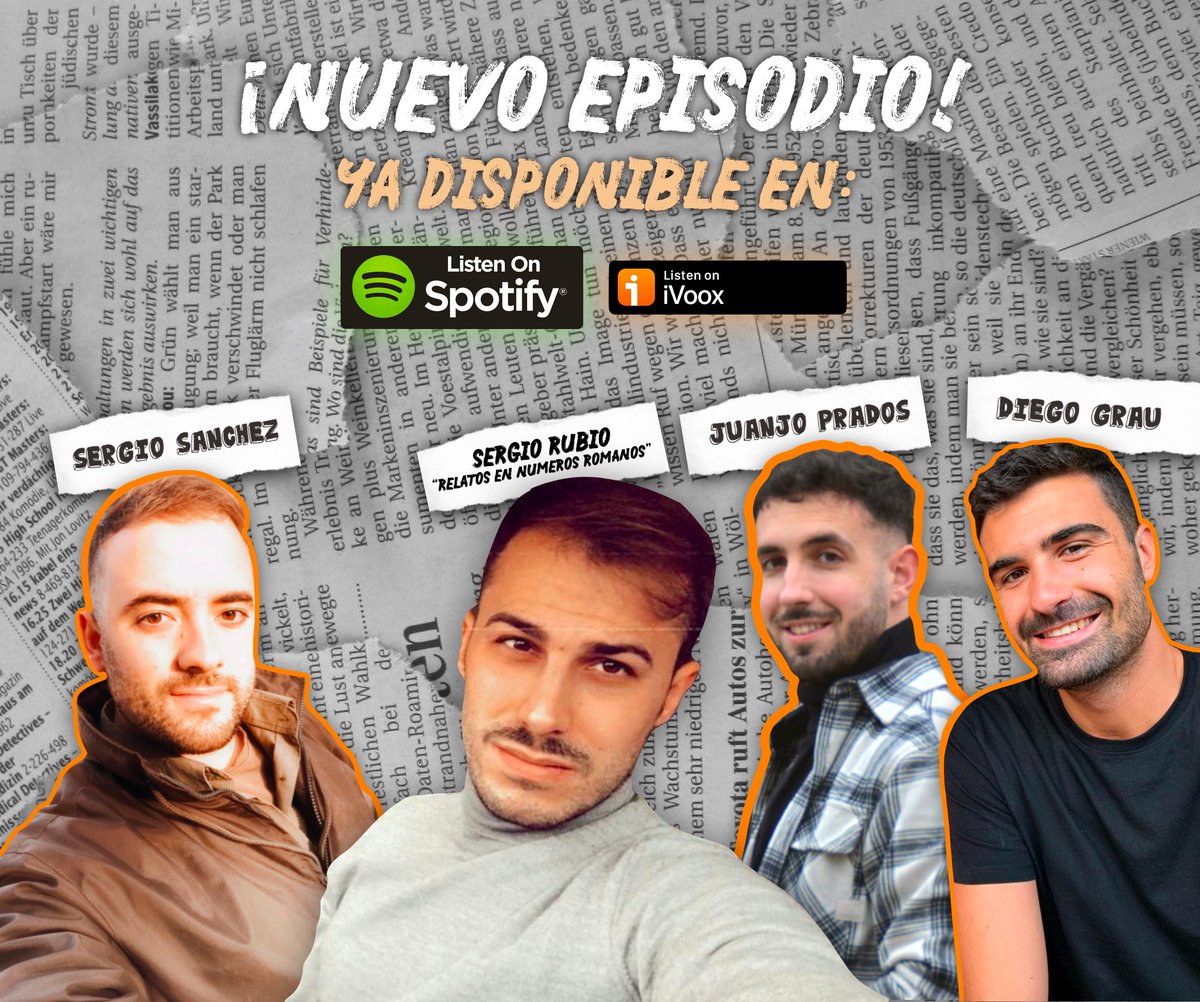 goodmoodpod's tweet photo. ¡Viernes de Good Mood!

- (02:00) Pagar para que te detengan 👮

- (05:00) Entrevista a Sergio Rubio: @rnumerosromanos  ✍️

- (14:30) El baño misterioso 🔍

- (18:40) Anécdota escatológica viral 💩

¿A qué esperas? ¡Dale al Play! ▶️👇
https://t.co/Mlkk2En9uk https://t.co/bTJIYzsU4Y