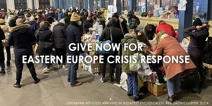 ELCABishopEaton's tweet photo. Ukraine and Eastern Europe need your help. @ELCALDR is accompanying companion churches and ecumenical partners in Ukraine, Hungary, Poland and Slovakia to respond to the crisis in Ukraine and Eastern Europe. To support the response, give here: https://t.co/B9LR8sWAqm https://t.co/zHLFDL2CNM