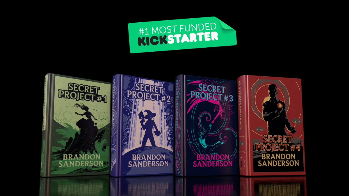 Brandon Sanderson's Kickstarter for 4 secret novels raises $15M in first  day - Polygon
