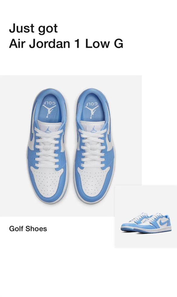 Dcunningham015's tweet photo. @CSURAM88 It’s proven that wearing Jordan’s on course shaves 2 strokes off your card 📉 https://t.co/PHgq7C36cG