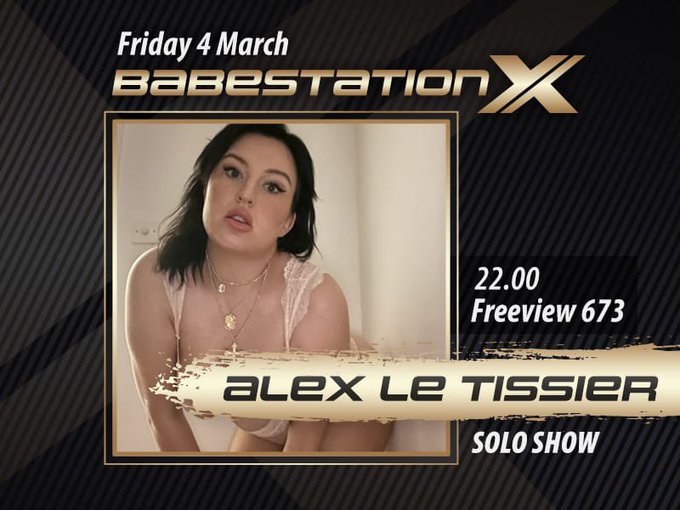 TONIGHT Alex Le Tissier making her LIVE Solo debut on @Babestation_X FV Ch 673 from 10.30pm &amp; on https://t<a href="/tag/gangbang"class="tags"><span>#gangbang</span></a>