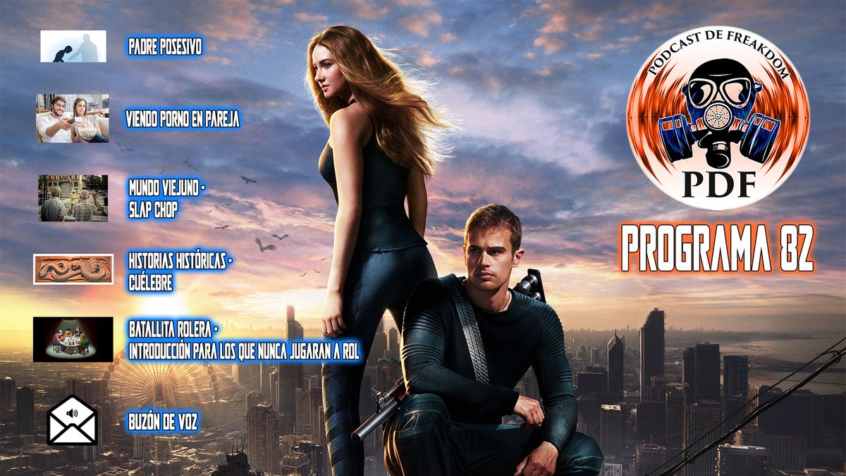 Publicado el número 82 del podcast de Freakdom.
ivoox.com/pdf-programa-8…
-Padre posesivo
-Sinopsis de cine: Divergente
-Viendo porno en pareja
-Batallita Rolera: Introducción para los que nunca jugarán a rol
-Historias Históricas: Cuélebre
-Mundo Viejuno: Slap Chop
-Buzón de voz