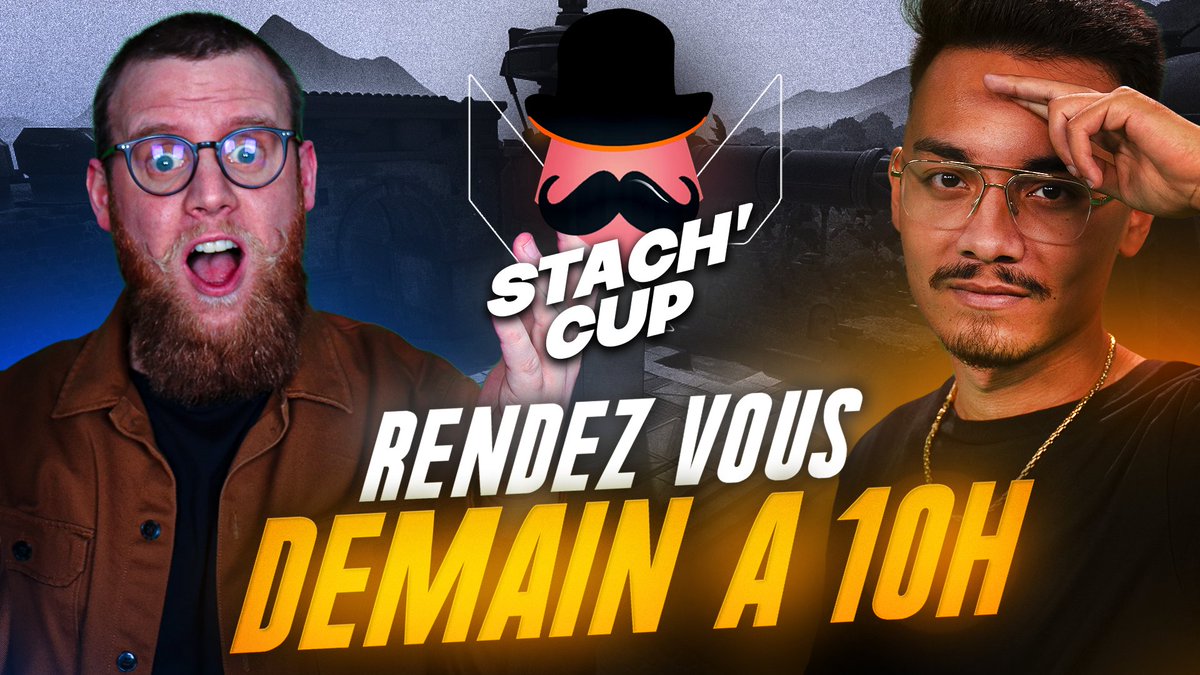 Dwight44954's tweet photo. Demain c'est la #StachCup avec @SaivenTV 🙌
Donc rendez-vous à 10H sur ma chaîne #Twitch pour voir qui repartira avec les 100 euros 🥳
📍https://t.co/R7n5aVNoqQ https://t.co/jehkOXVxfC