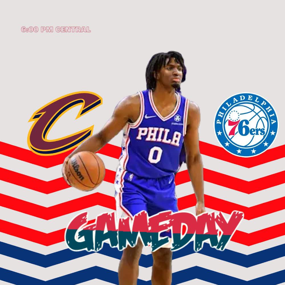 76ers_central's tweet photo. GAMEDAY Tonight The 76ers will be taking on the Cleveland Cavaliers at 6:00 PM Central 

📺Bally Sports Ohio, NBA, NBA League Pass https://t.co/FaGNvoW6YW