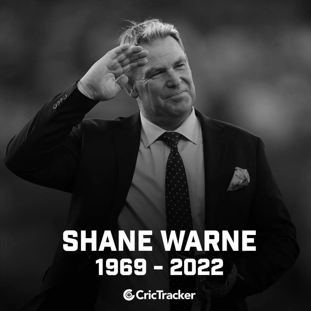 aa_mohan's tweet image. Australian spin wizard Shane Warne passes away at the age of 52 after suffering a suspected heart attack.

#ShaneWarne #Australia #RIP #RestInPeace