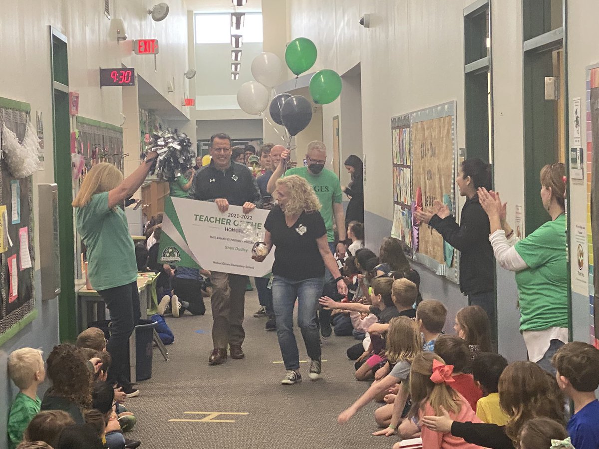 Congratulations, Mrs. Dudley! #TeacherOfTheYear #BetterTogether #DragonsCare #theGrove