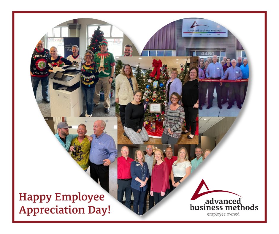 Happy #EmployeeAppreciationDay!

Our employee-owners give their 100% each and every day for our customers, ensuring to carry out a brand promise they are proud of! We are endlessly grateful for the crew at ABM and couldn't ask for better teammates ❤️