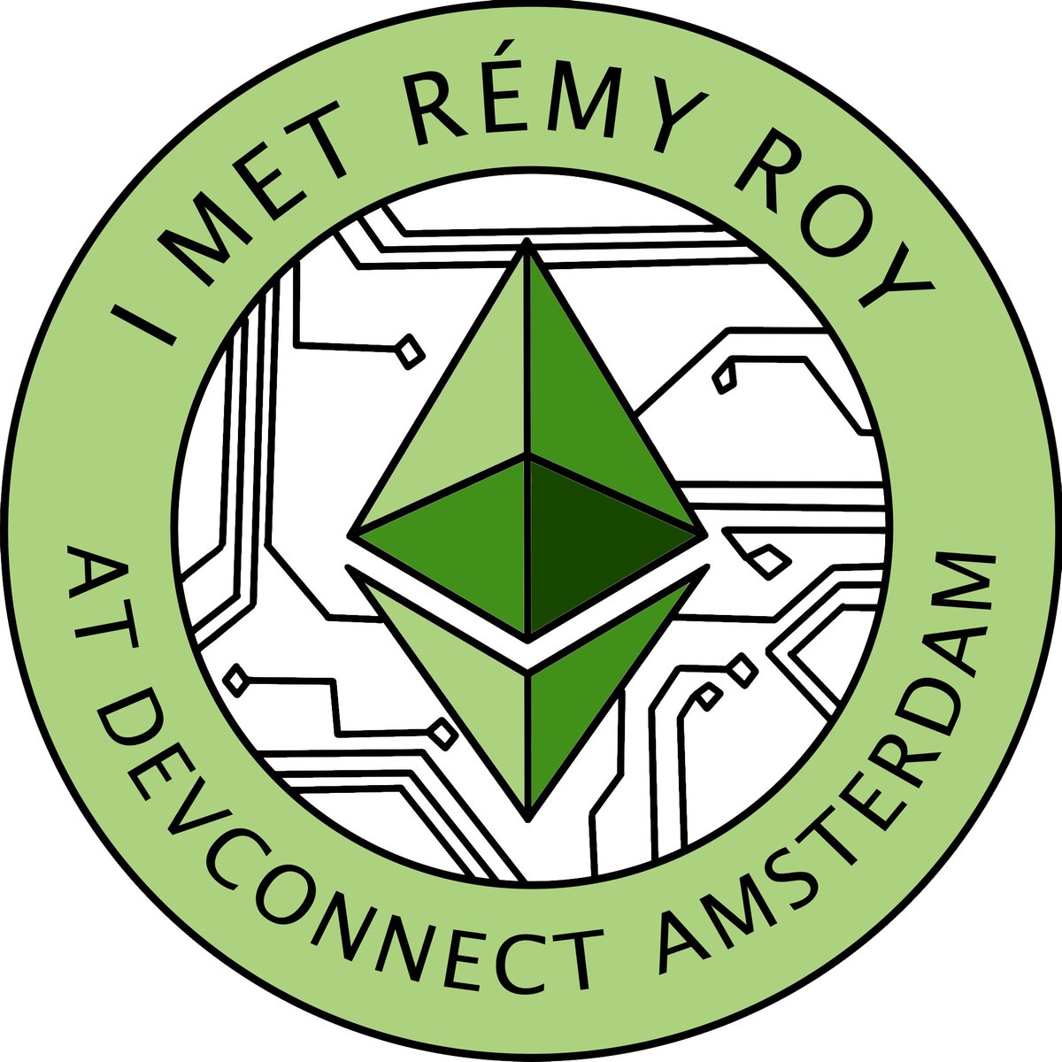 fleursoda's tweet photo. POAP design submission for @remy_roy :) I wanted to make a little eth coin type thing to signify his love for all things Ethereum!! @ethconomics dis my second design attempt eveeeerrrr https://t.co/K3QNpTSBIY