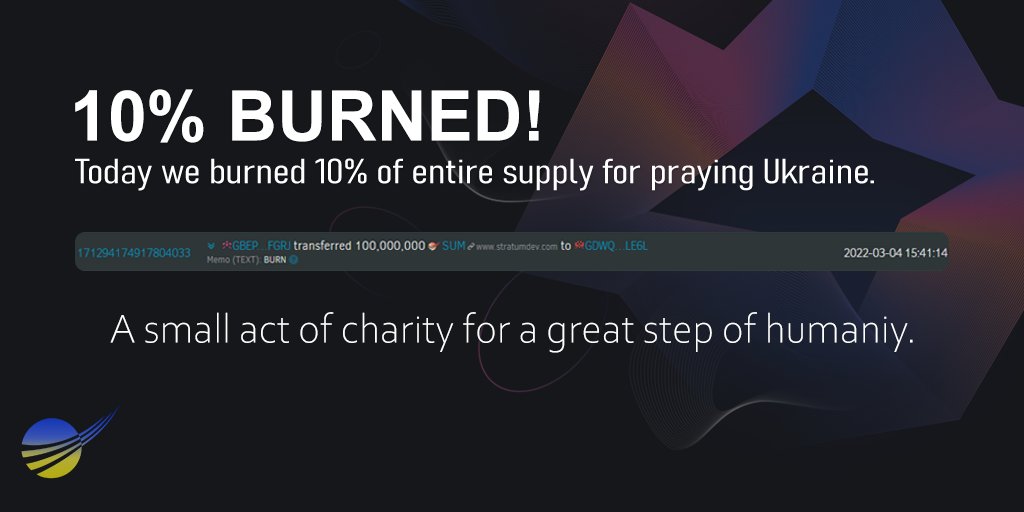 stratumdevelop's tweet photo. Ukraine keep being strong!

Our world is not made for being destroyed by us,we should take care of it as it takes of us. 

Stratum is for global wellness and our products are made for the People that should change the world.
$SUM #PrayForUkraine #XLM #Stellar https://t.co/8tuJXvThhB