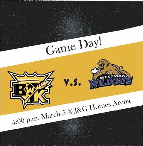 This Saturday we host the Westman Wildcats on our grad night and fan appreciation night! We will be recognizing our 8 graduates and admission is free for fans!