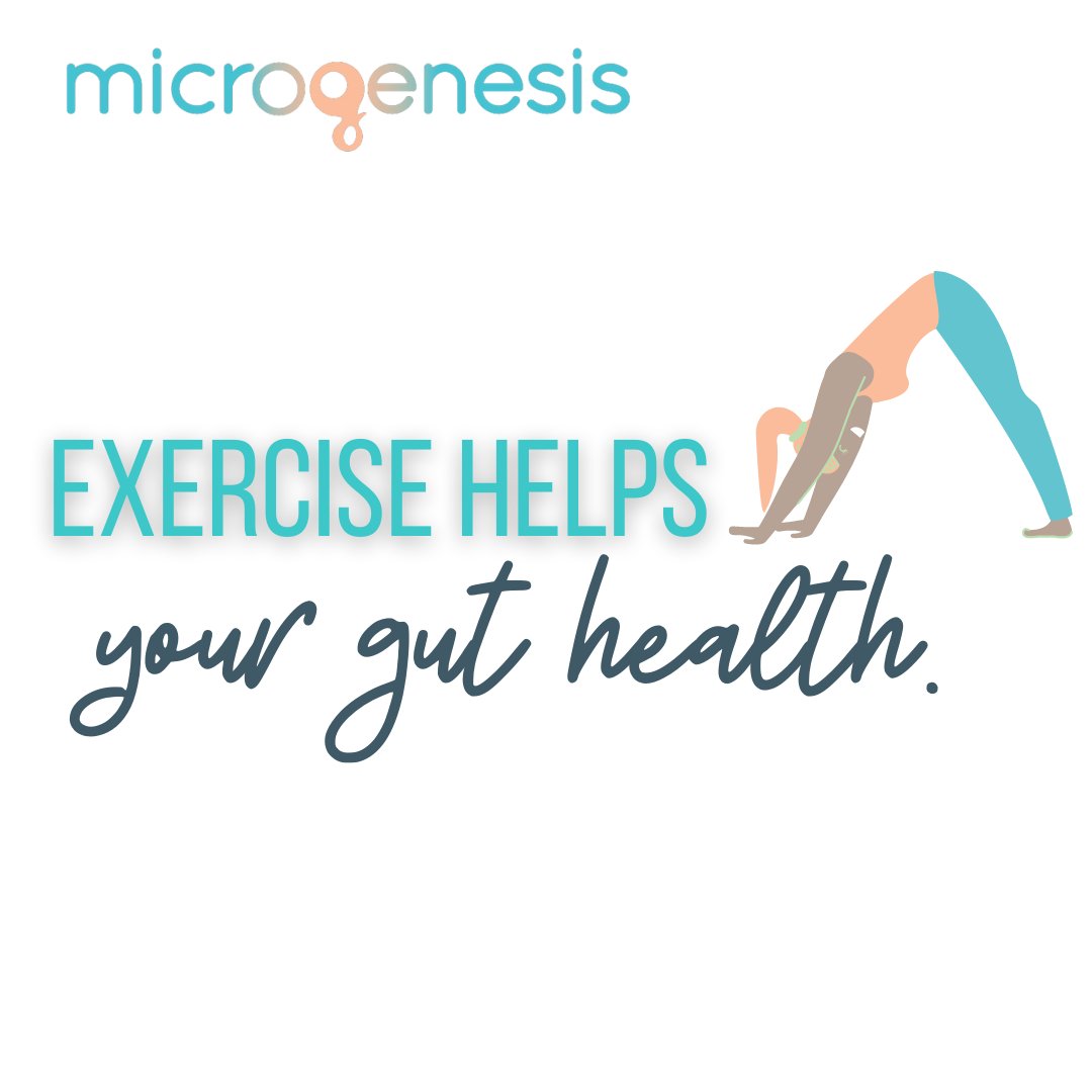 Exercise increases microbiota diversity, improving metabolism and immunological response. 

Source: ncbi.nlm.nih.gov/pmc/articles/P…