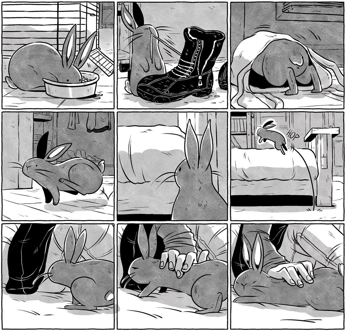 My comic has a rabbit in it.

(An excerpt from my graphic novel, THE JELLYFISH) 