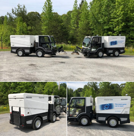 Bucher_BMNA's tweet photo. 👀Looking for a compact sweeper that's not wimpy❓
The #CityCatV20series available in diesel & electric ⚡ are made of stainless steel & ready for your toughest challenges.💪
#BucherMunicipal #EndlessSweepingSolutions #FirstPassSweeping #DrivenByBetter #solutions https://t.co/d5uERS8YKg