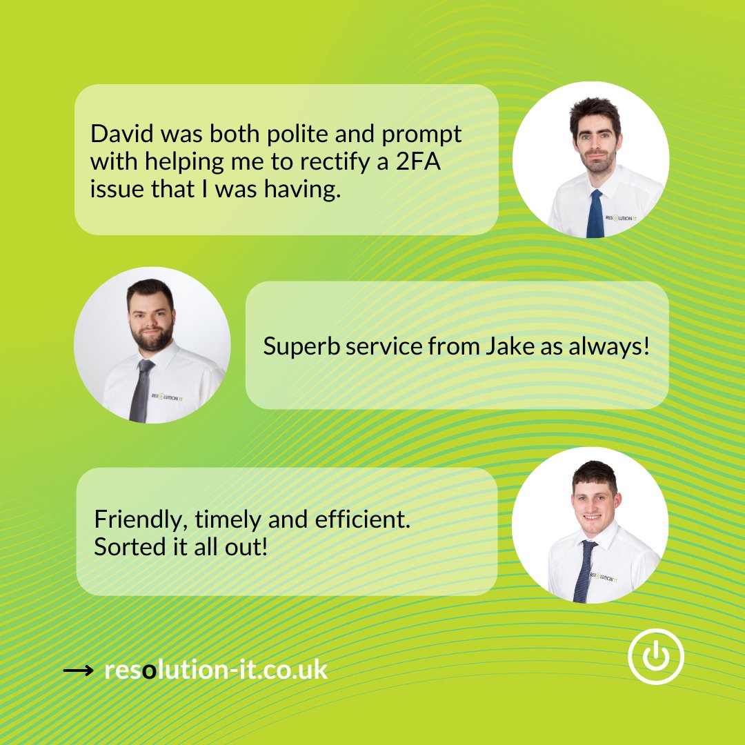resolutionitgsy's tweet image. Gold feedback this week for David, Jake and Luke. Well done guys! 🏆
Everyone has worked super hard this week, great work everyone. Go and enjoy a well-earned weekend! 

#ResolutionIT #Goldfeedback