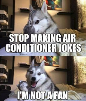 CoolTouchAC's tweet photo. Happy #FridayFunday! 🥳

Tell us your best Air Conditioning joke in the comments below. ⬇️ https://t.co/0C4fSSLyvy