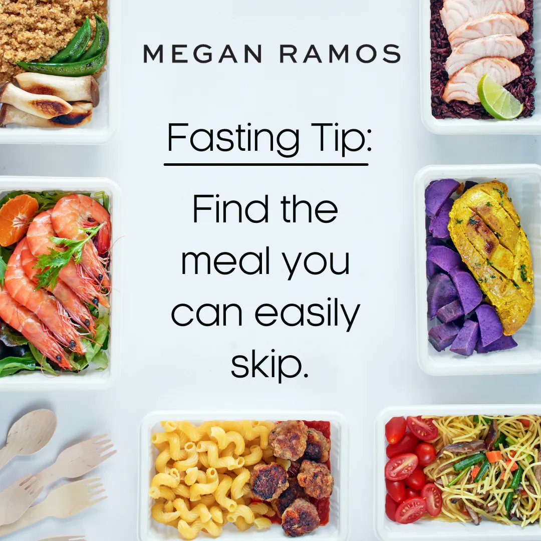 meganjramos's tweet photo. #FastingTip: Find a meal that you can skip more easily. 🍽️
This may be best for some at points of the day. For example, try skipping breakfast or dinner and see how you feel.
Pick whichever meal you feel is the most difficult to consume based on your schedule & your appetite. https://t.co/7mwkWZOask