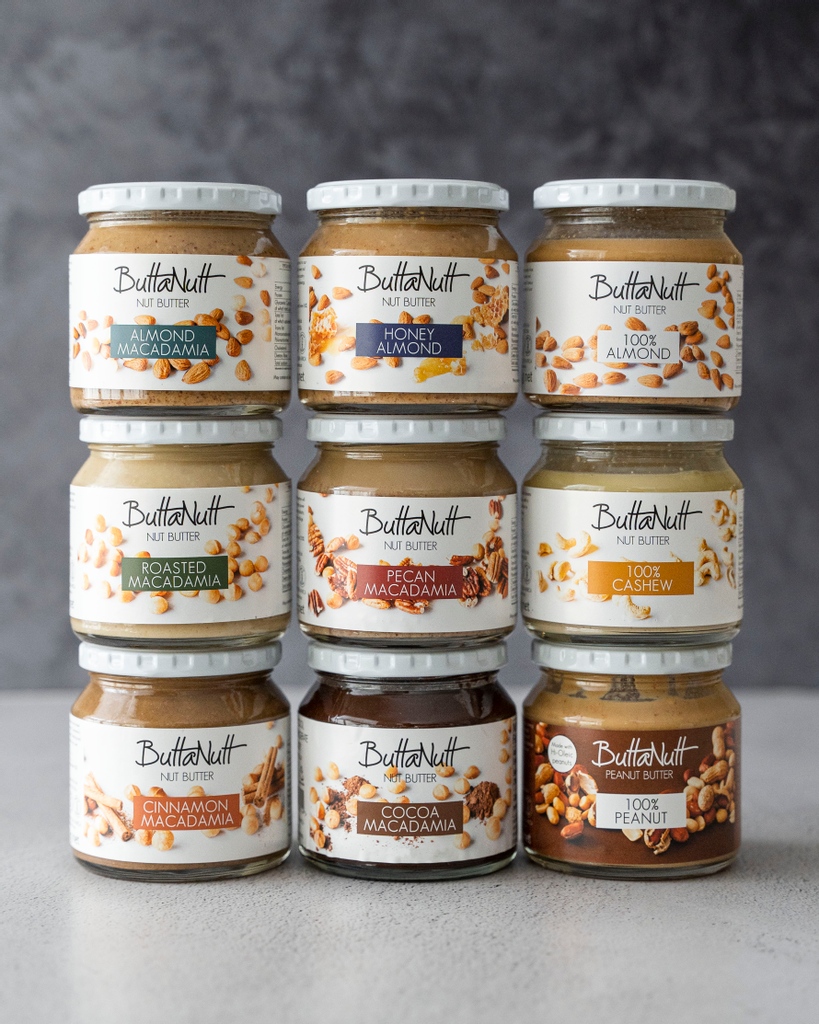 Buttanutter's tweet photo. Celebrate ButtaNutt's birthday and start to our 9th year with 9 jars of, well, all sorts of nut butter deliciousness at a celebratory offer of R450.
Online Shop Only - https://t.co/79Cfau4s7q
.
.
#buttanutt #buttanuttfamily https://t.co/sB4fZ9QgvV