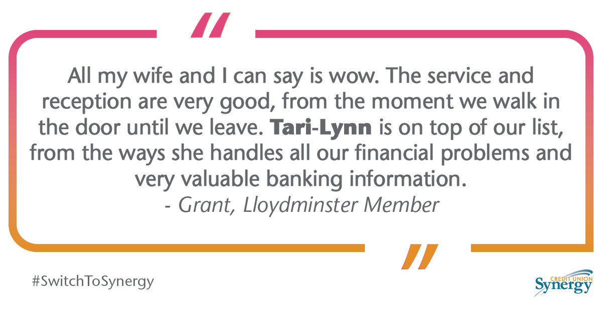 Synergycu's tweet photo. We love to hear from members! Let us know how we have helped you or if you have a question or concern about the service you received, we want to know about that too!
Your feedback helps us deliver the best VIP service to members: https://t.co/f0eBbrHLJX #switchtosynergy https://t.co/XPtNWEeHEM