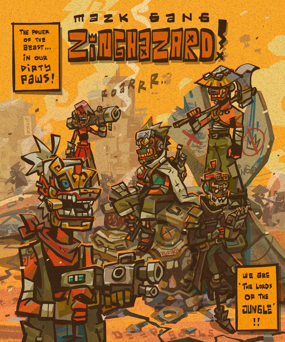 Thought the monkeys were cool?
Don't be so sure if you haven’t met us

We are HUNTERS
We are DANGER
We are ZINGHAZARD!!

Do you know what we like to eat most?

10 WL spots for those who make us HUNGRY🍖🔥
- Reply with the ANSWER and #Zinghazard &amp; #MazkGang
- RT &amp; Follow <a href="/Mazkgang/">𝐌𝐀𝐙𝐊 𝐆𝐀𝐍𝐆 👹</a>
