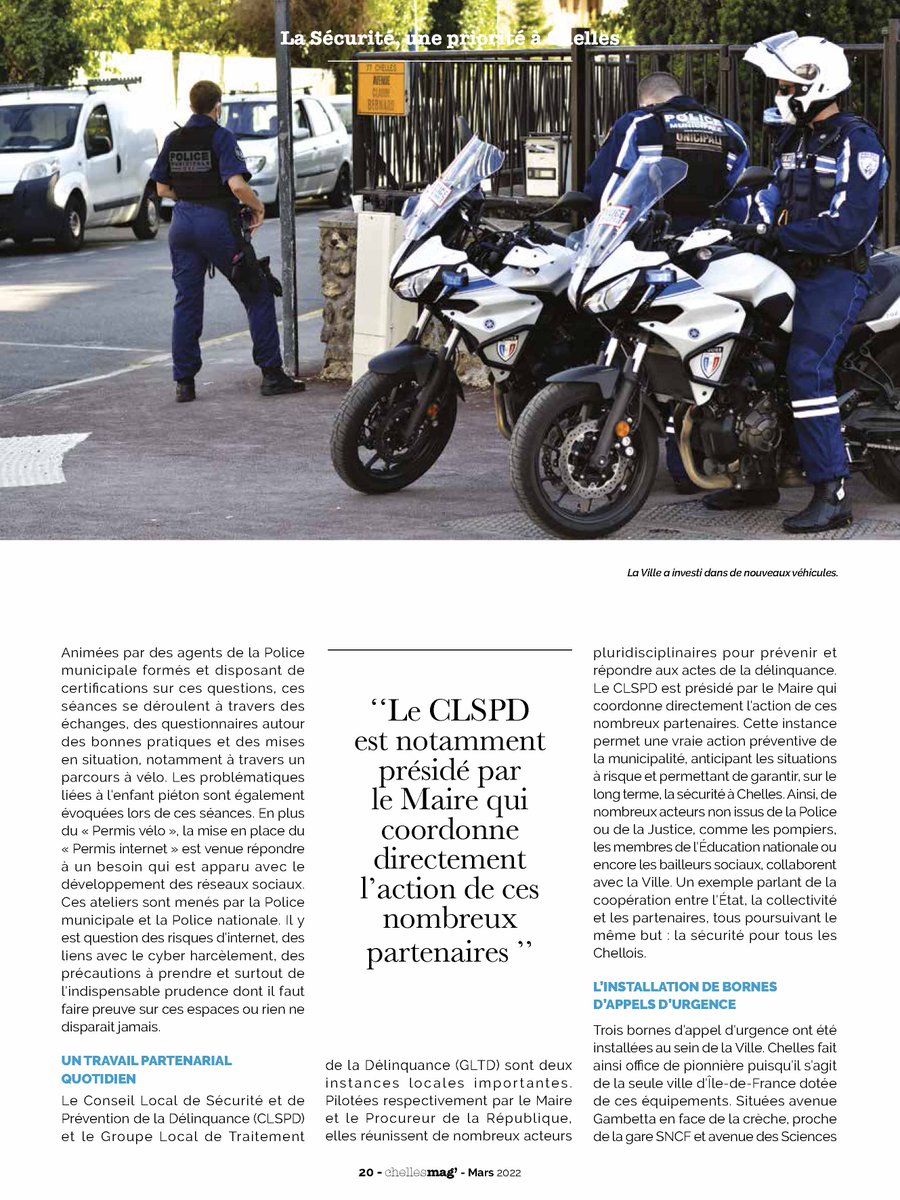 VilleChelles's tweet photo. [Dossier du Chelles mag de mars 🗞]
Le dossier du chelles mag de mars est consacré à la sécurité .
👉 Découvrez-le sans plus attendre : https://t.co/gmzBz7dYNh
--
#chellesmag #information #magazine #villedechelles #ville https://t.co/YOupTyNIAc