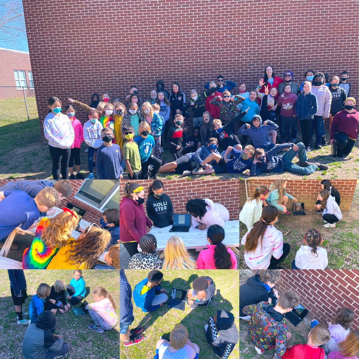 MINNICKNATION's tweet photo. Today we partnered the nations to present our matter unit performance task! #minnicknation and #graynation back in action! Students created books to showcase their learning to teach others! #rideabove #blueskiesahead https://t.co/nf3GmlCypa