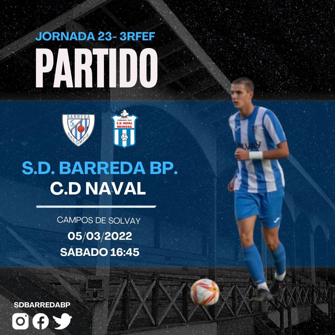 BarredaBp's tweet photo. Este fin de semana nueva jornada de liga.
Jornada 23
Sábado 5 a las 16.45 horas
@BarredaBp - @cd_naval https://t.co/VKVZ8yHpXN
