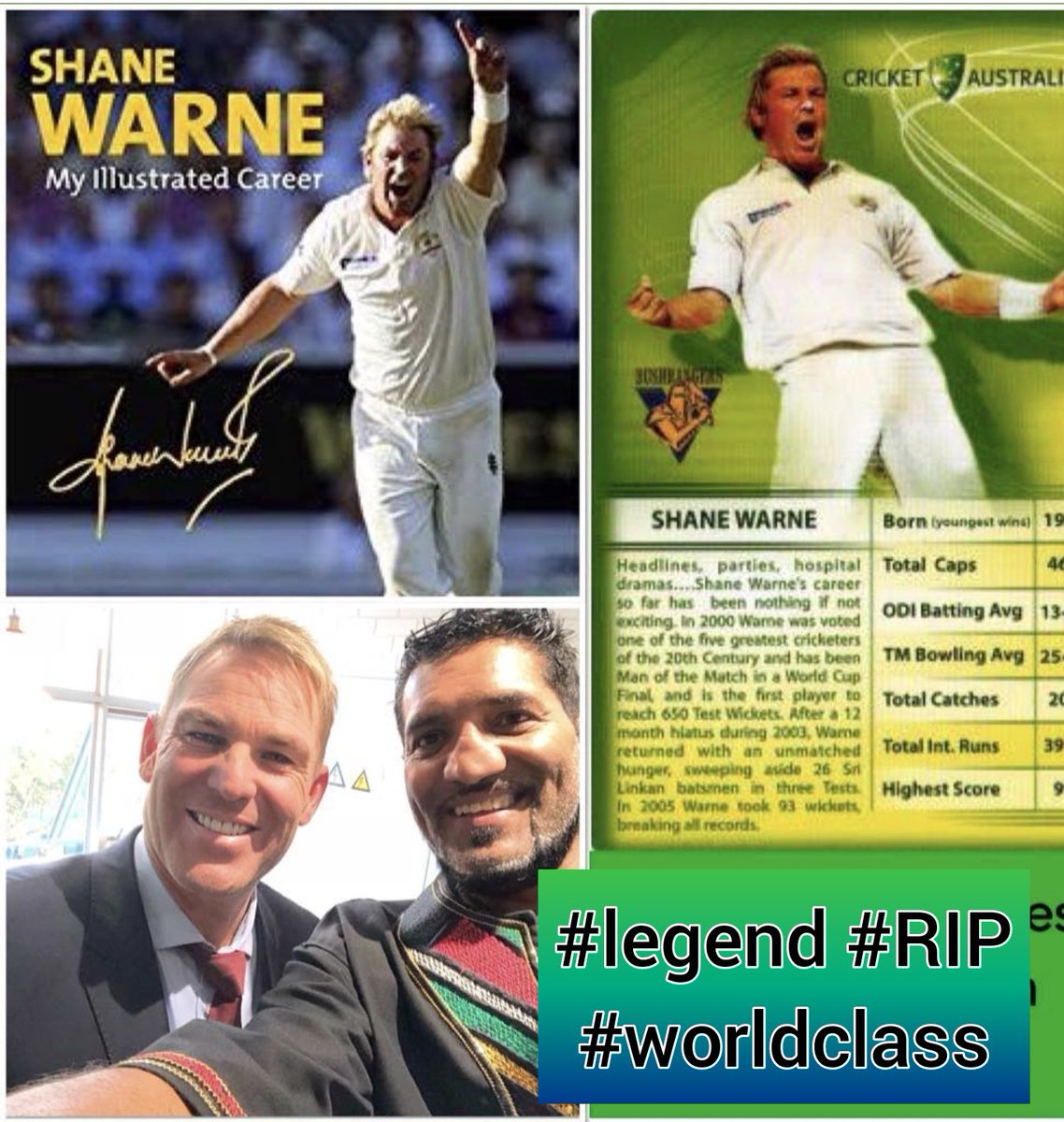 Shocked and Saddened by the very sad news of the loss of one of the greatest leg spinners of all time. RiP, Shane Warne a legend,you were an inspiration, a genius with ball in hand...#RIPShaneWarne #ShaneWarne The Greatest Very Sad Shane Warne Shocked #RIP RIP Legend Ashes