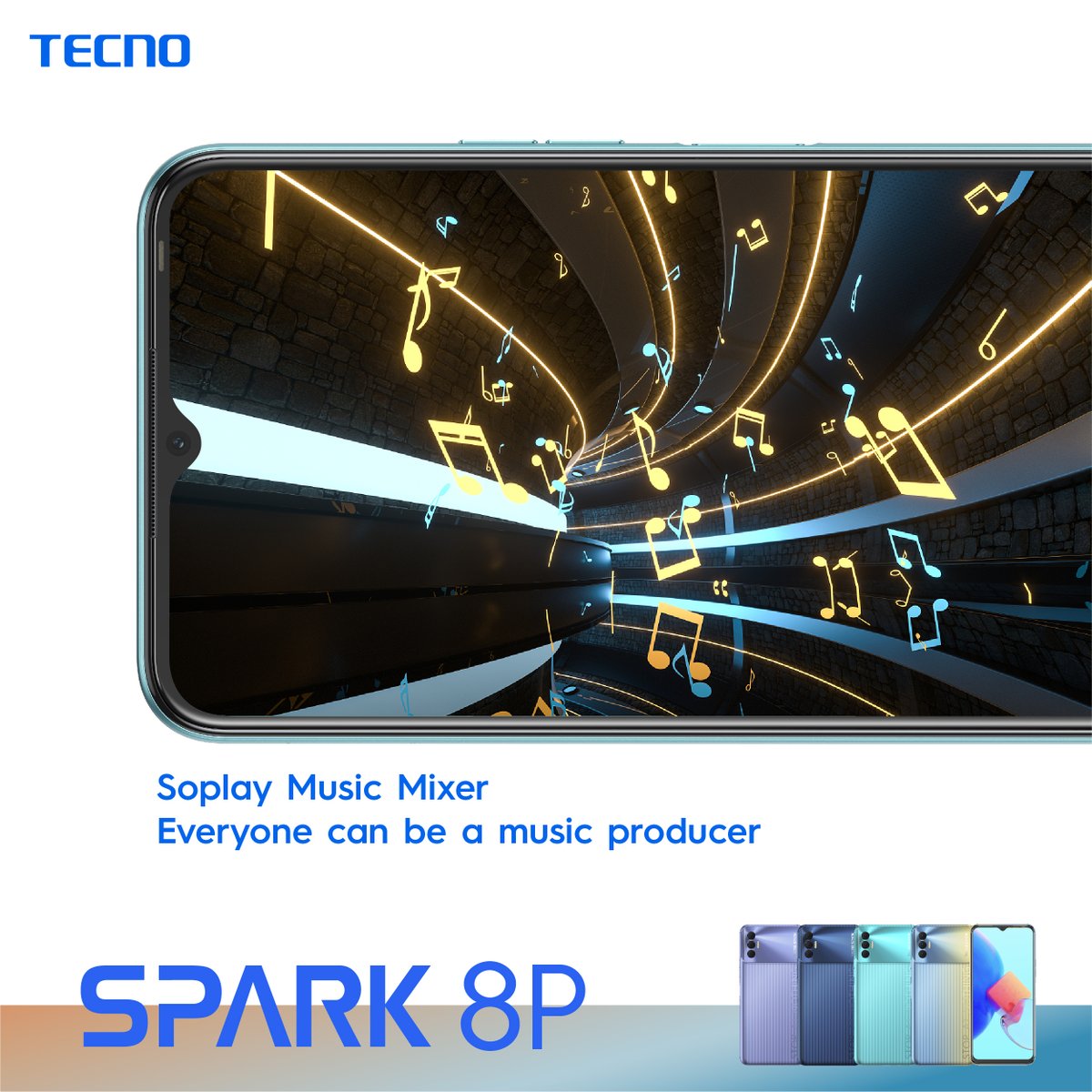TECNOMobileRW's tweet photo. Start your weekend with soplay music mixer, SPARK 8 lets everyone be a music producer.

Have you tried it yet?

#TECNO #Tecnomobile #Spark8 #TecnoSpark8 https://t.co/ZDWBBgohw8