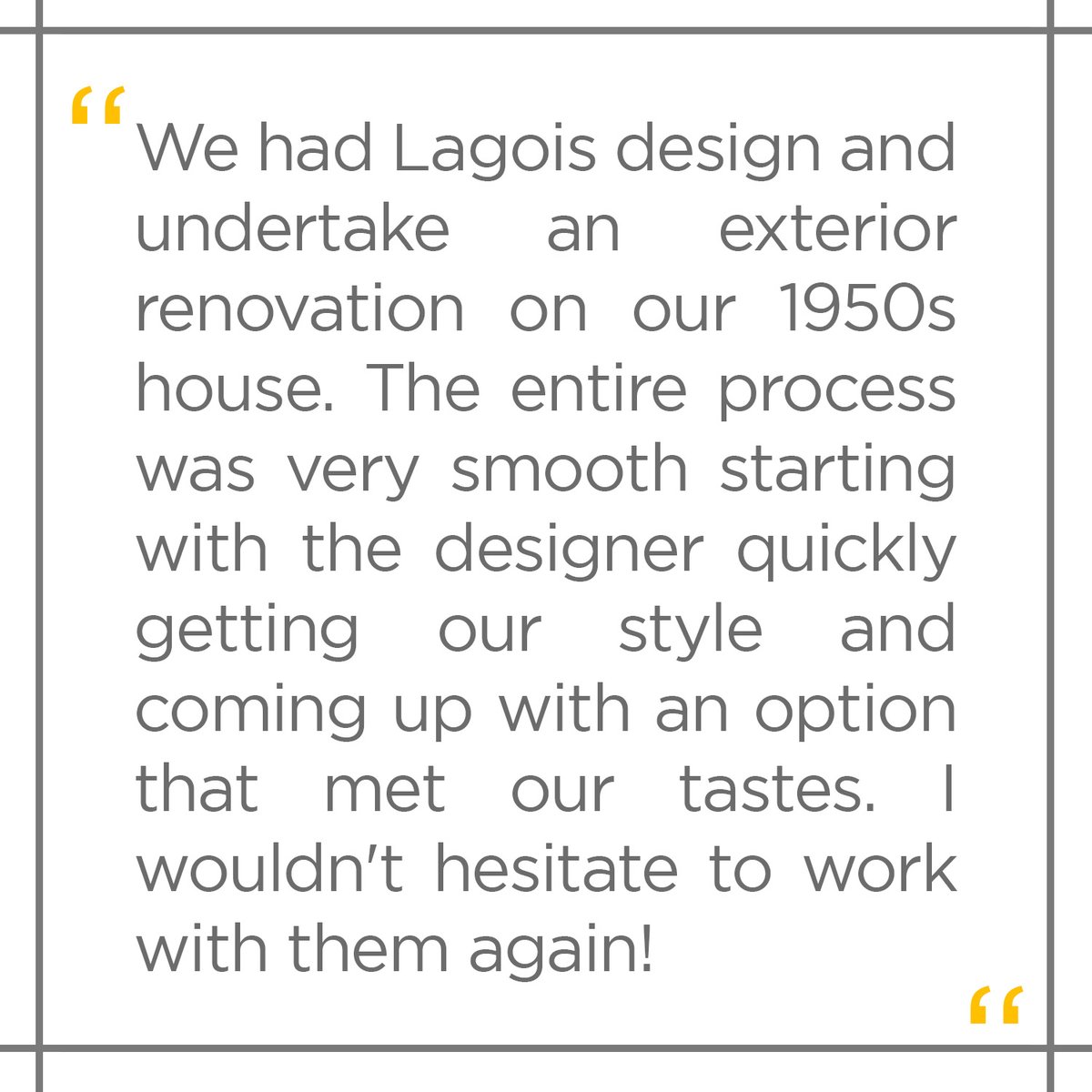 lagoishomes's tweet photo. We pride ourselves on our work. Hear what one of our customers had to say about the renovation we performed on the exterior of their home!
#Lagois #LagoisDesignBuildRenovate #Renovations #ExteroirRenovations #Testimonials #LoveWhereYouLive #OttawaRenovators https://t.co/F1ihmm1EC1