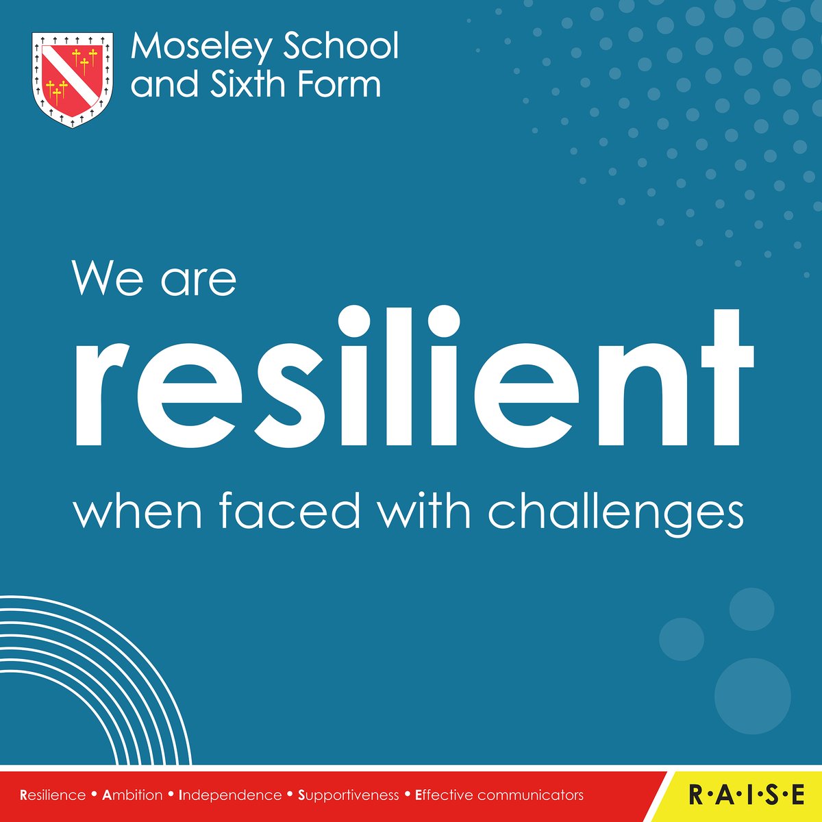 MoseleySchool's tweet photo. We've been really impressed with the resilience and determination shown by our Year 11 Students in their PPEs this week. Keep up the good work!
#RAISE #Resilience #Ambition #Independence #Supportiveness #EffectiveCommunicators https://t.co/hzFxyFLbaB