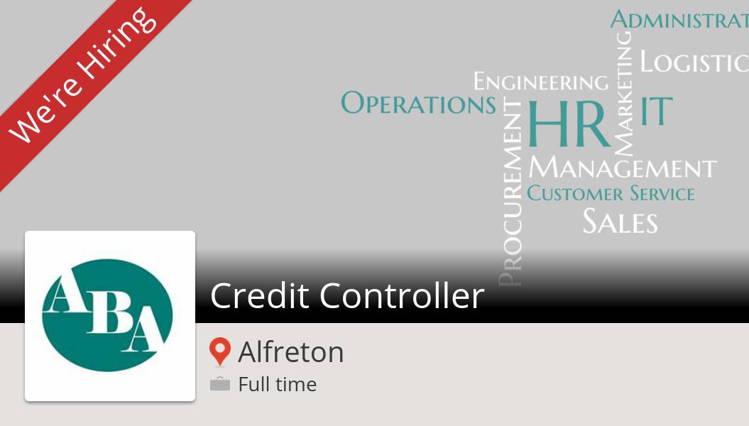 #Credit #Controller (#job) wanted in #Alfreton. #ABAConsulting workfor.us/lr6g5