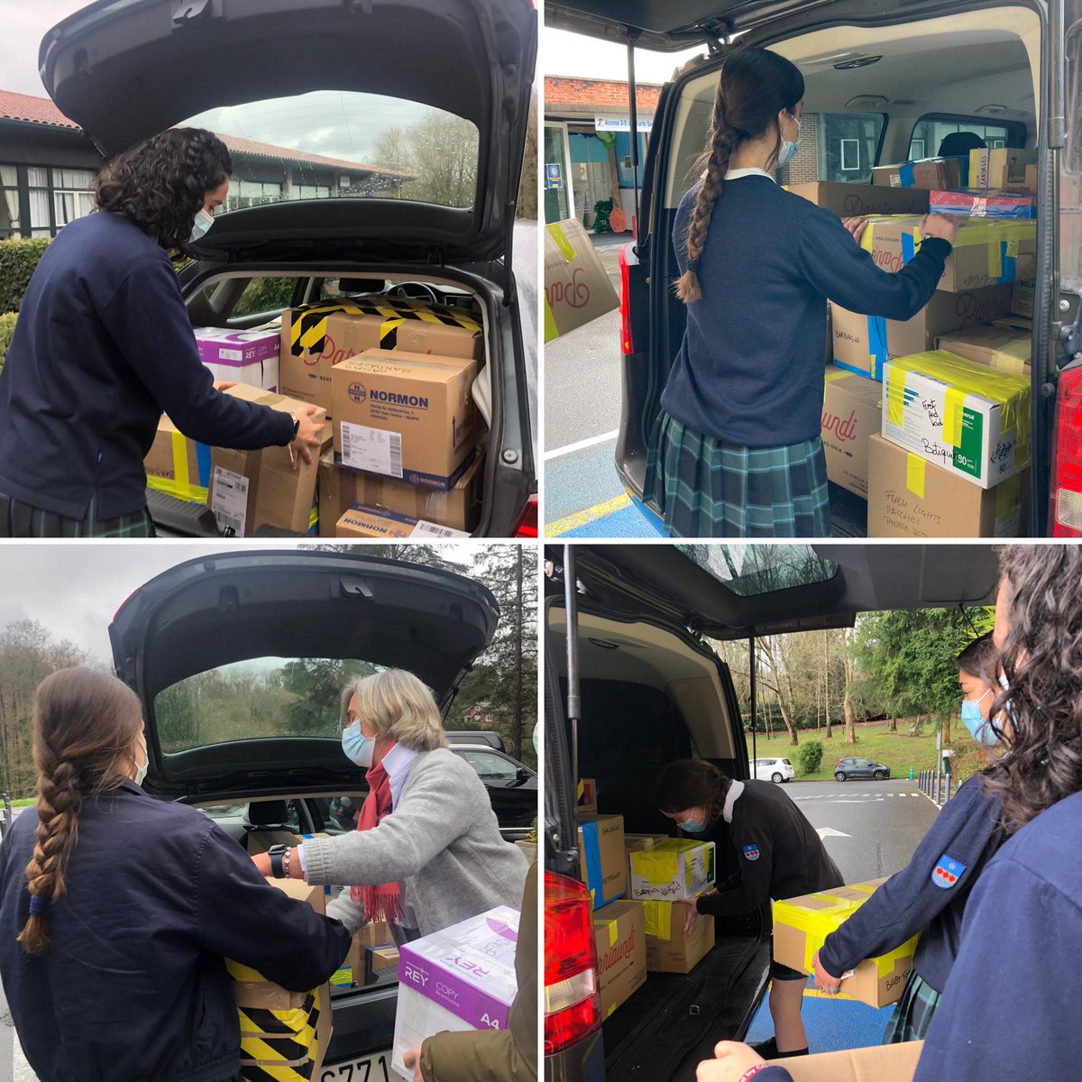 BogaProyecto's tweet photo. A huge thank you to all the families @Ayalde_ who collaborated with our collection for the people of #Ukraine and to our students who have packaged and taken everything to the warehouse today. We will continue collecting next week.
#Solidarity #StopPutinNOW #UkraineRussianWar https://t.co/FkERIt5sKa