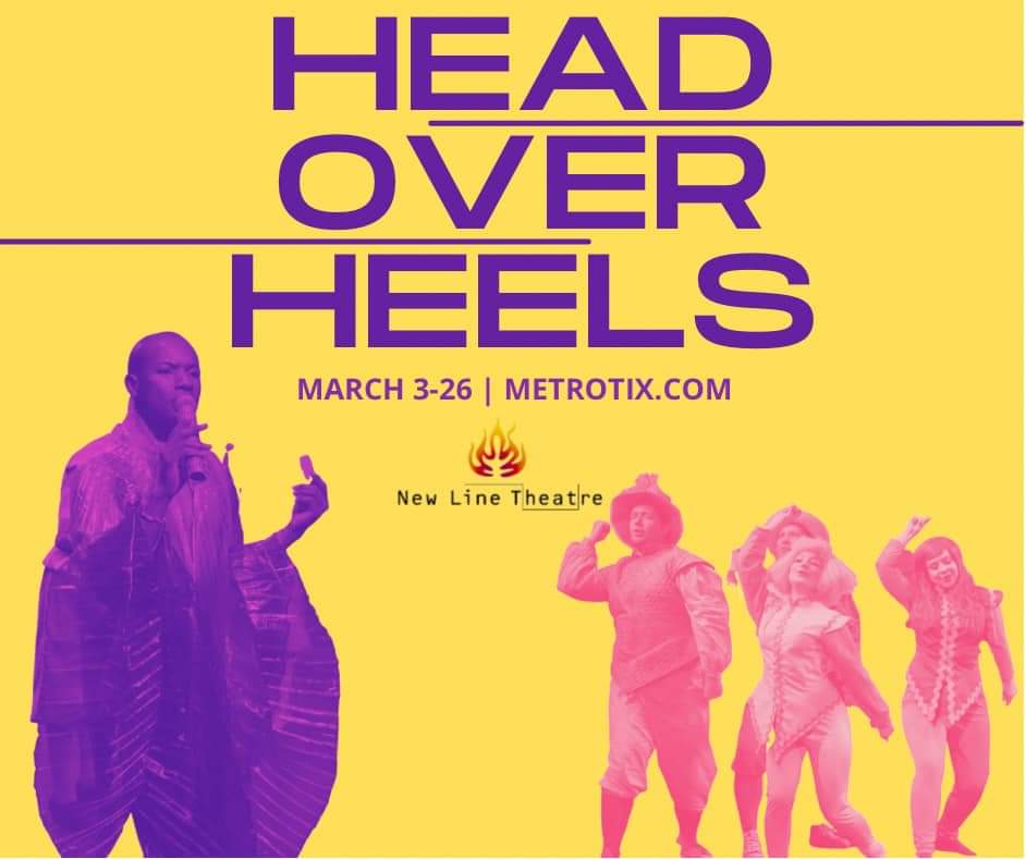 CStrawpunz's tweet photo. I'm back, baby!!!! Tonight is opening night of HEAD OVER HEELS at @NewLineSTL , and I'll be in the audience live-tweeting both the shenanigans on stage AND in the house. Follow along on the journey at @CStrawpunz
#newlinelive #newlinehoh https://t.co/zplyuuBkax
