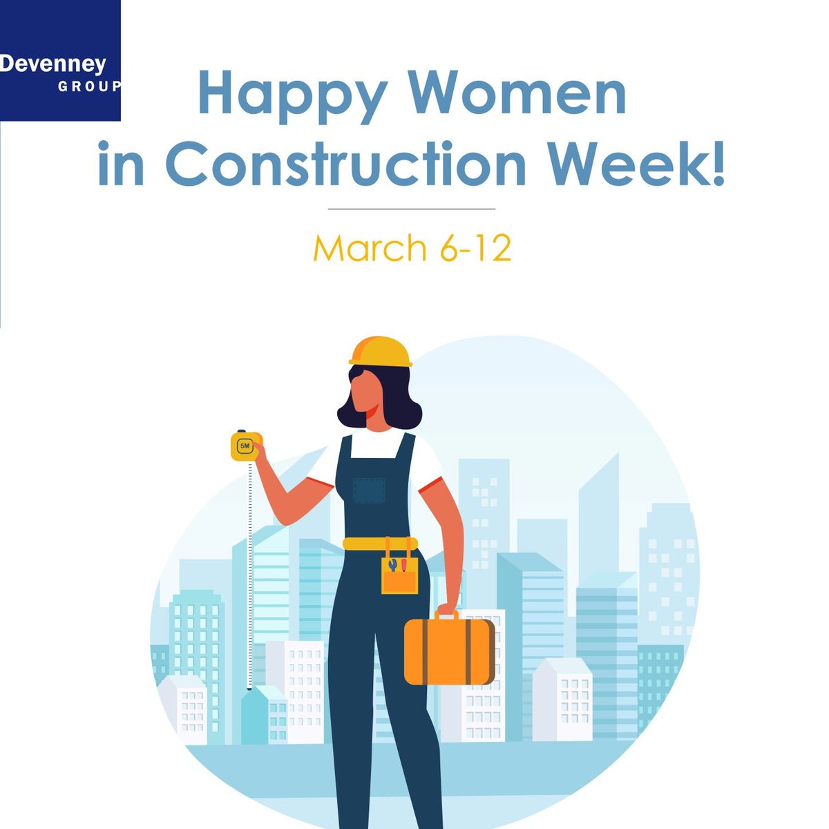 devenneygroup's tweet photo. Happy Women in Construction Week from Devenney Group! More to come as we celebrate the women in our industry that help us thrive! #DevenneyGroupArchitects #WomenInConstruction #WICWeek2022 https://t.co/2r0jptHrr0
