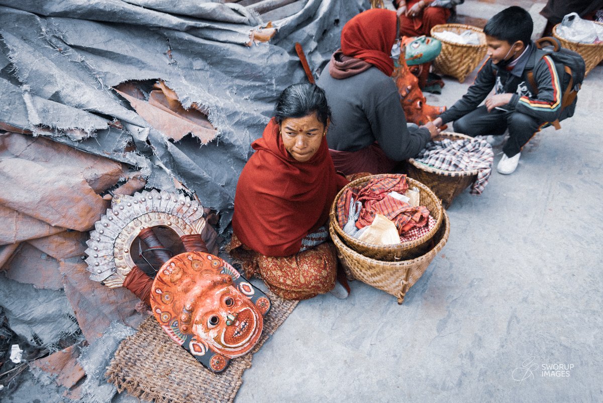 sworupsth's tweet photo. I walked into Nawadurga Naach yesterday in Durbar Square for a few minutes. They made a quick stop near Durbar Square to receive "puja" from the attendees. Here are a few of the photos that I shot at the same time. #nawadurganaach #sworupimages #bhaktapur #homeofheritage https://t.co/mSQdxcfzgC