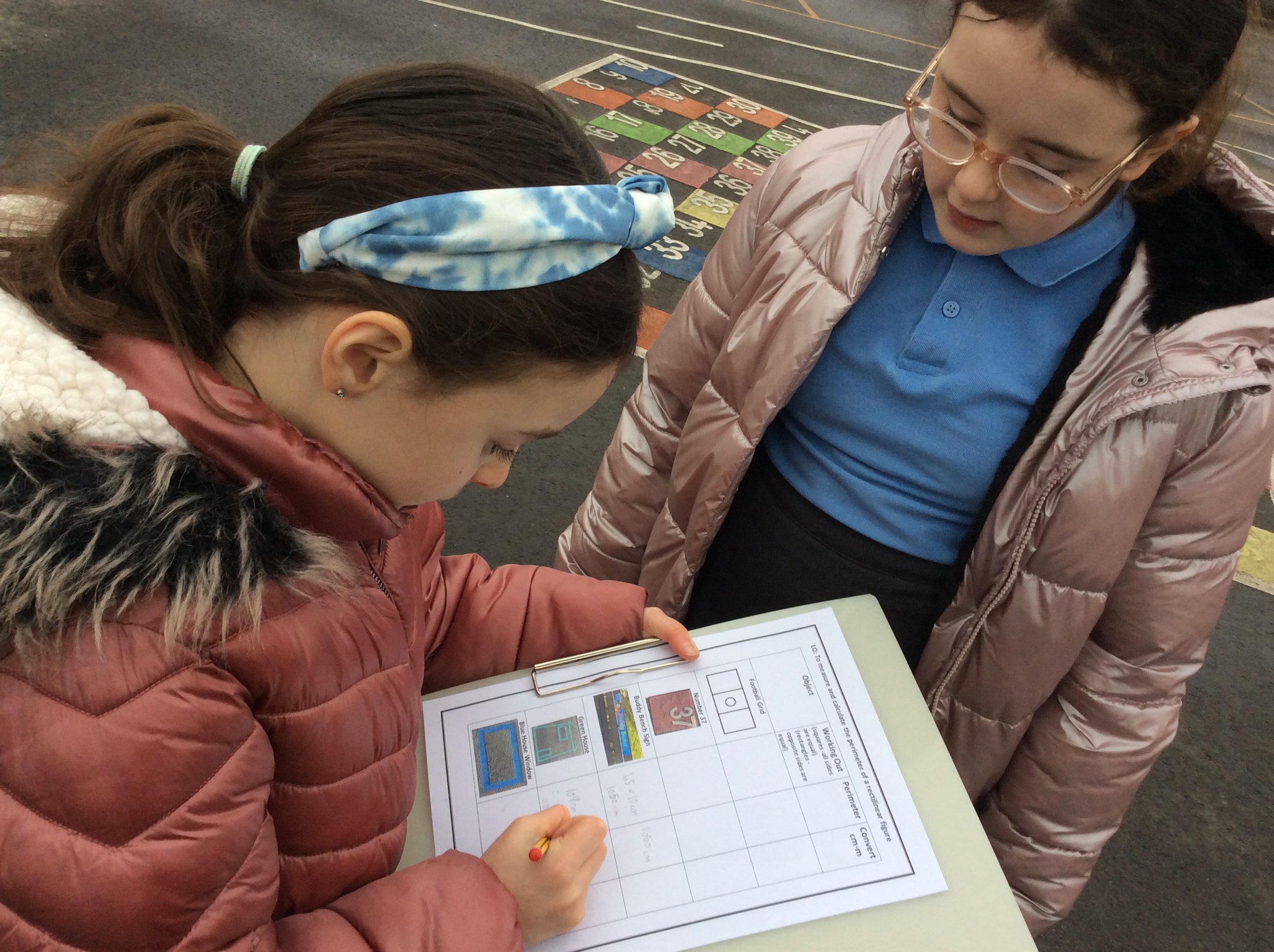 St Cuthbert's Kenton on Twitter "Year 4 enjoyed taking Maths outdoor