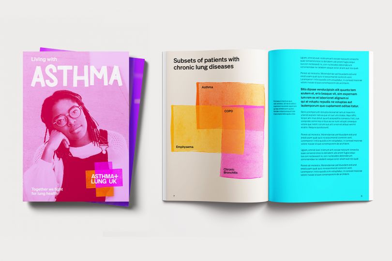 creativeboom's tweet photo. Just in: @Pentagram's Marina Willer leads the identity for a new charity that hopes to tackle lung disease https://t.co/cseLbaTJP6 https://t.co/3tsDZ18G3F