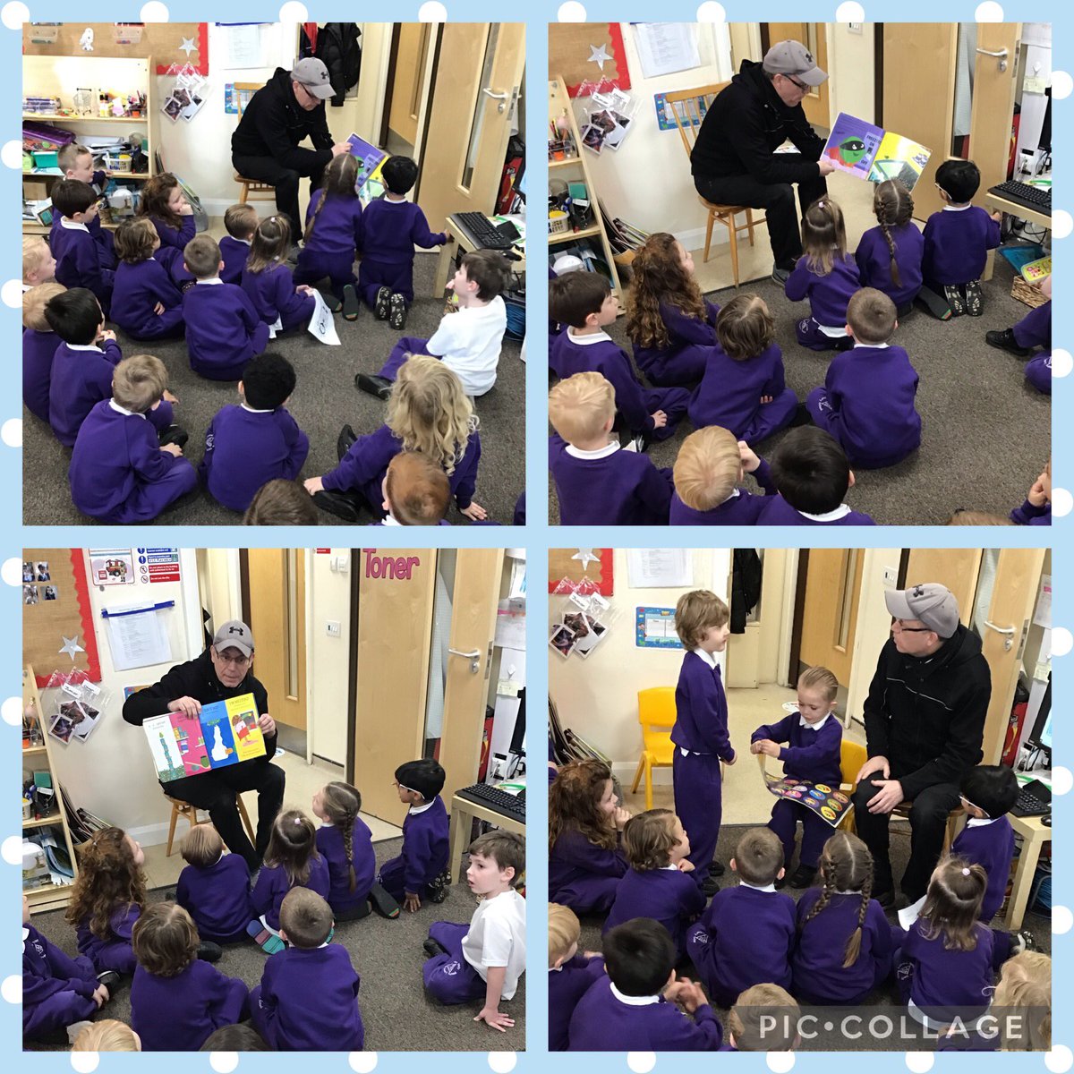 TheTrinityL5's tweet photo. Our reading fun continued today... Jimmy the caretaker came to read to the class ๐๐ #trinityeyfs #dropandread https://t.co/S6QgZ3XHtK