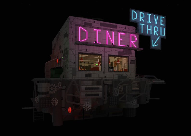 infe_net's tweet photo. Here is my entry for @bbuildleague S3 week 1! It’s a retro space diner that I named, Space Debris Diner! Credits in thread!

@RBX_Coeptus @FroggyHopz_RBLX @Zilgon25 @AshleyTheUni 
#bloxburg #bloxburgbuilds #roblox https://t.co/L67aUYJX4V