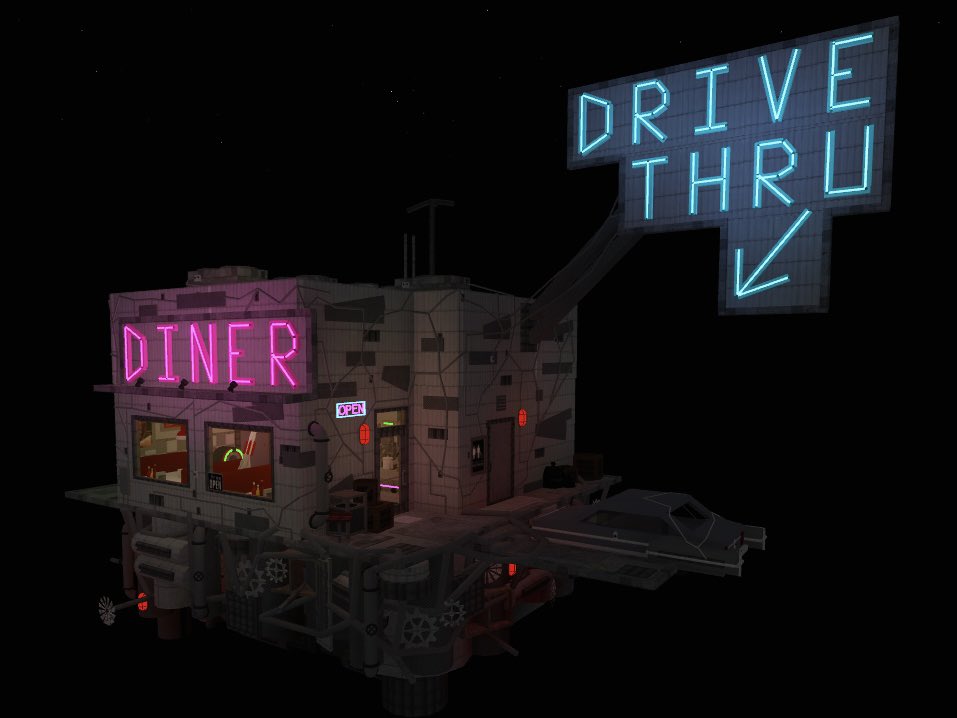 infe_net's tweet photo. Here is my entry for @bbuildleague S3 week 1! It’s a retro space diner that I named, Space Debris Diner! Credits in thread!

@RBX_Coeptus @FroggyHopz_RBLX @Zilgon25 @AshleyTheUni 
#bloxburg #bloxburgbuilds #roblox https://t.co/L67aUYJX4V
