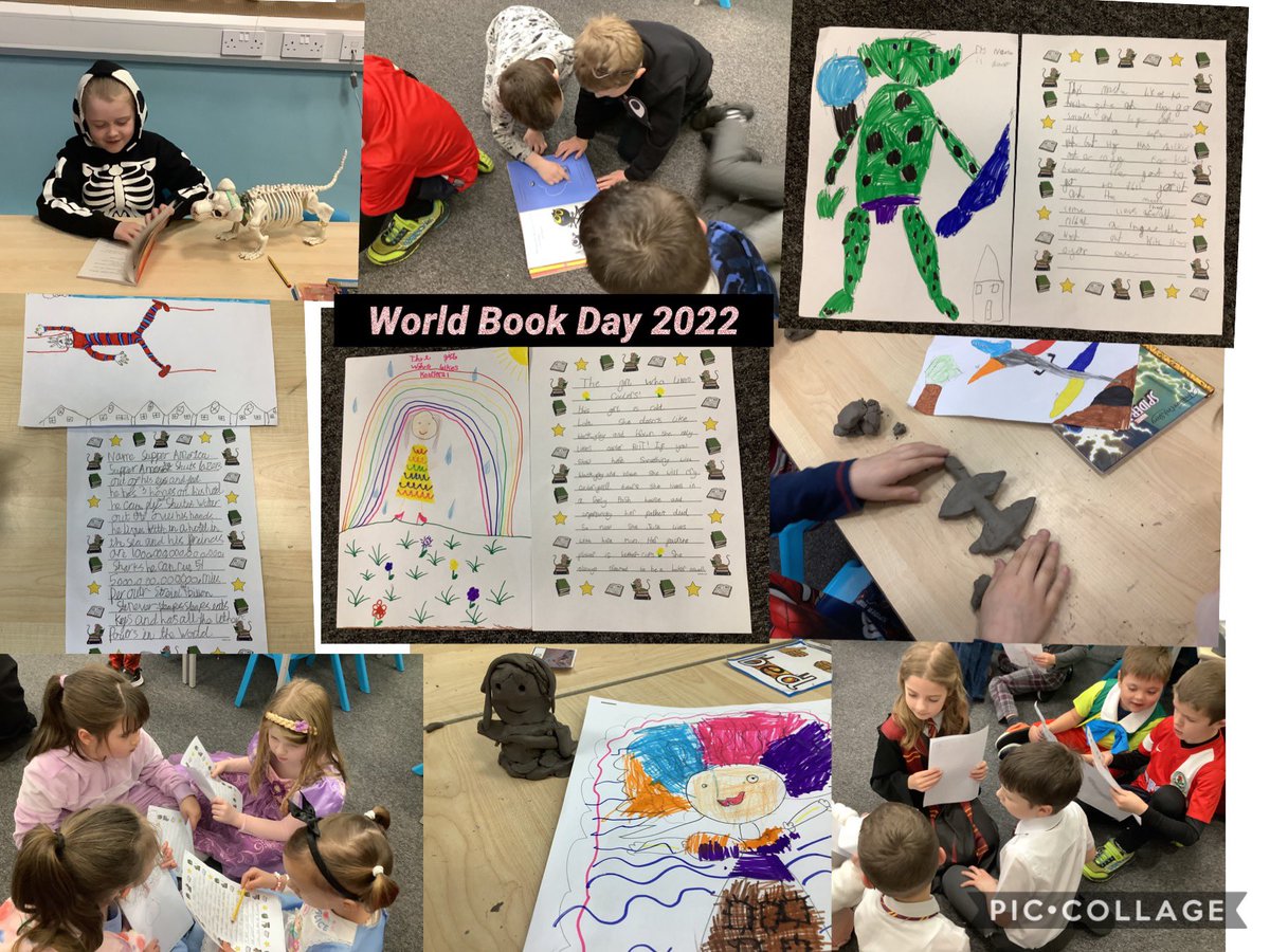 MissThomas1234's tweet photo. World Book Day 📚 We created some super book characters, wrote character descriptions, short stories and even made clay models of our characters! We loved sharing our writing with each other. We certainly have some future authors in Falcons📝 @LanghoStLeonard https://t.co/TKKLZRIbAK