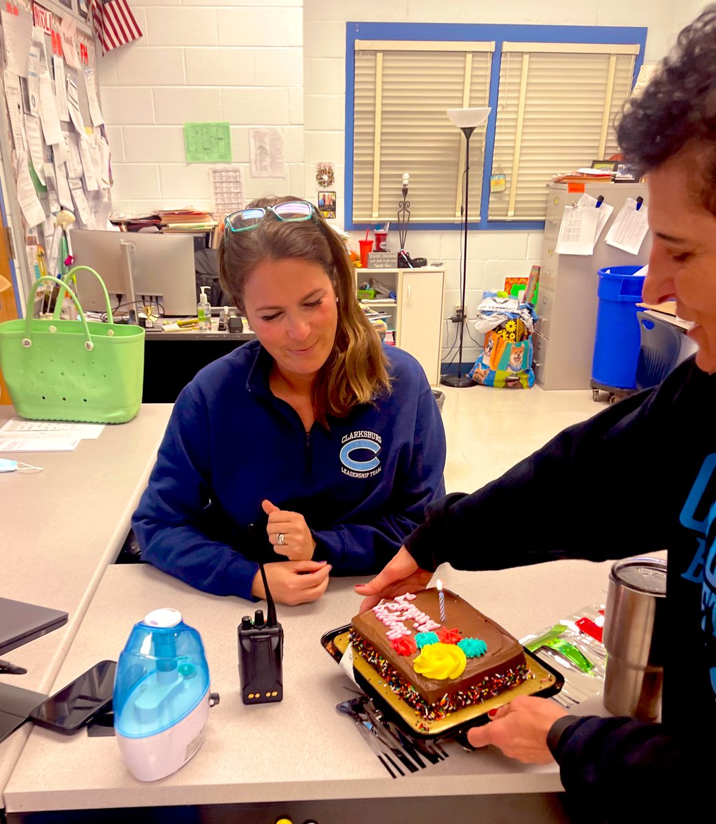 We have LOTS to celebrate today in health and PE! It’s the best boss ladies birthday tomorrow!! We are so grateful to have Mrs. Dommel as our leader. 💕💕<a href="/CburgKines/">Clarksburg HS  Physical Education</a>