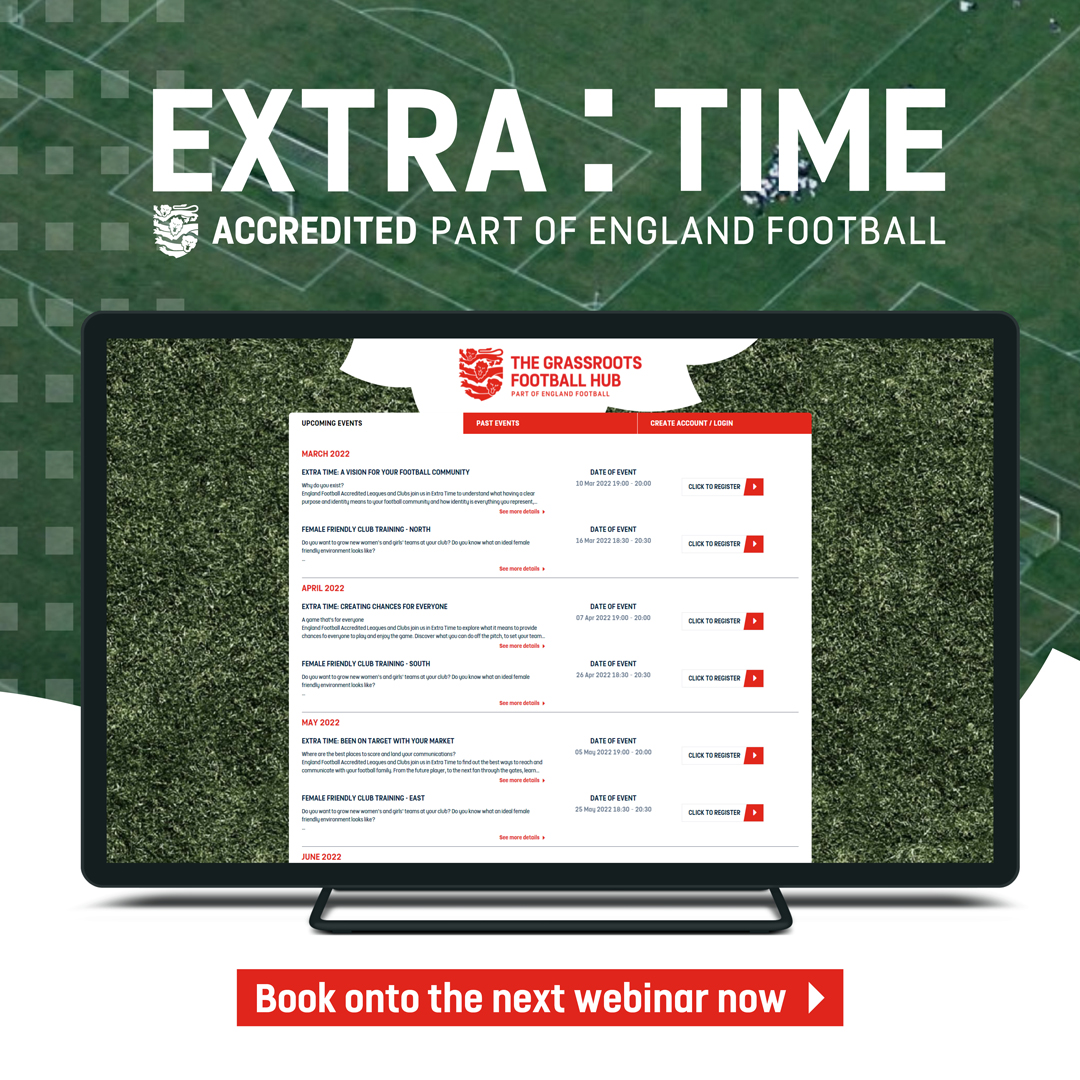 HampshireFA's tweet photo. Ready to take your league or club to the next level?

Join us free and online in Extra Time on 10 March at 7pm to understand what a clear purpose and identity means to your football community.

Book Now 👇
https://t.co/SN39sQDP7z https://t.co/XmwdNyIKHn