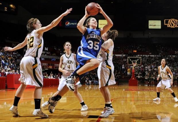 Wow.  Thanks for all the Pershing stories! I think my favorite game there would be 2009 Jordan Hooper going coast-to-coast to help her Bulldogs survive an Adams Central upset attempt. (Pic is v Gretna in 2010.)
