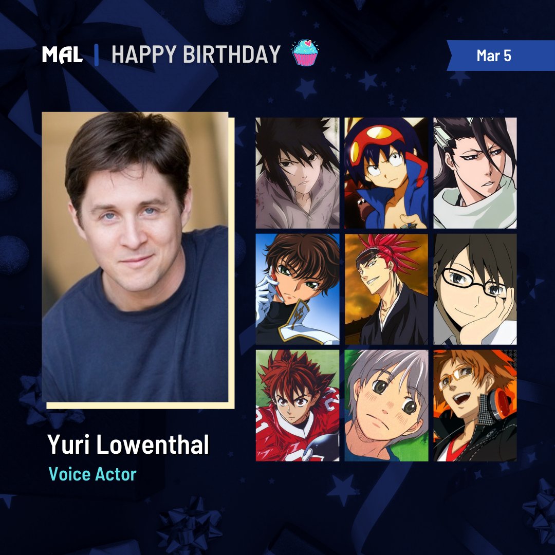 Happy birthday to Yuri Lowenthal! Full profile:  