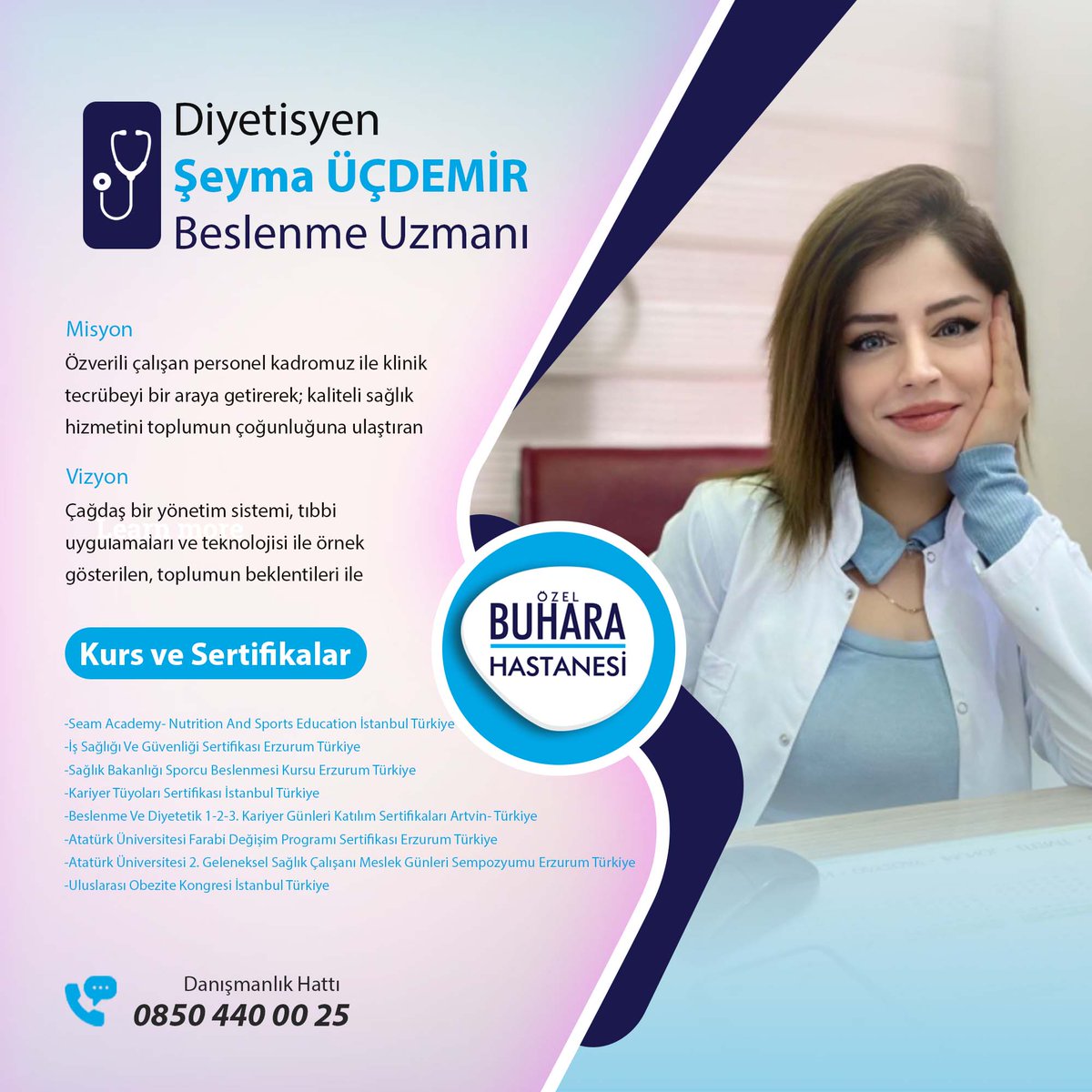 piramitart's tweet photo. Diyetisyen ve Beslenme Uzmanı Doktor "Şeyma ÜÇDEMİR"
Buhara Hastanesi #piramitart

#hospital #hastahane #diyetisyen #nutritionist #beslenme #nutrition #art #design #tasarım #doctor #doktor https://t.co/RX0BBxP1TN